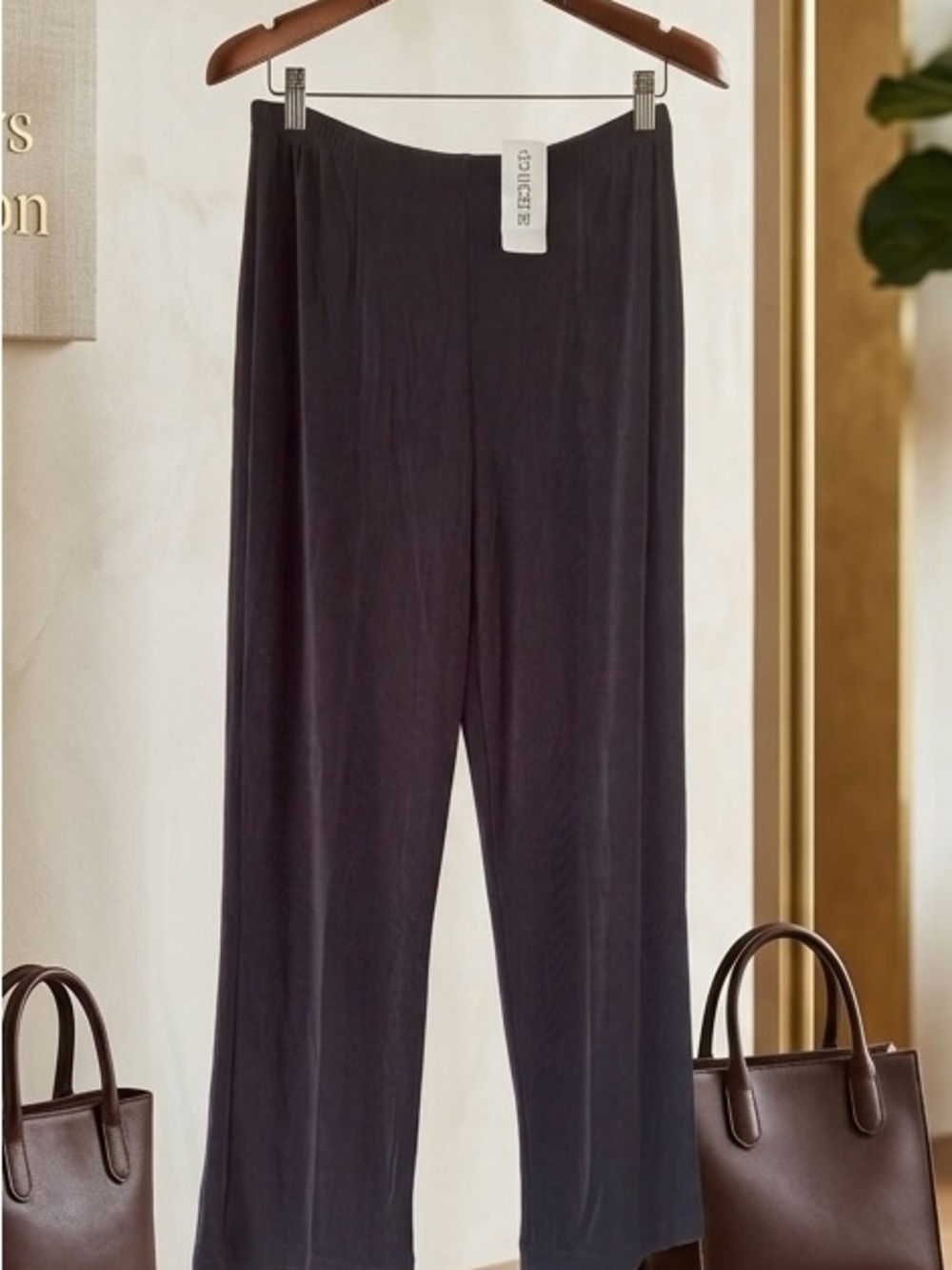 Chico's Travelers No Tummy Straight-Leg Pants - Hot Fudge (Brown) Size 2